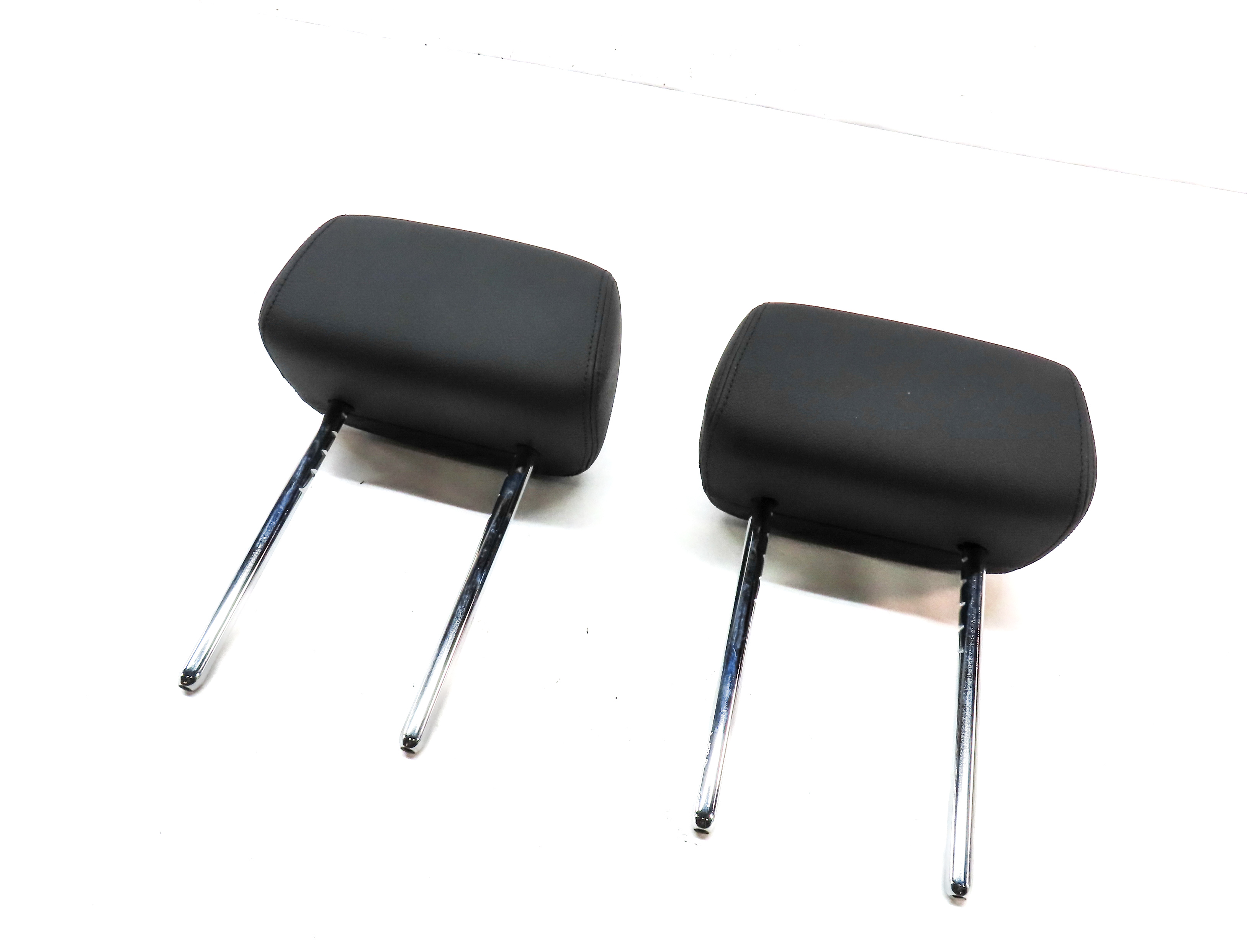 2013-2015 BMW X1 (E84) REAR LEFT & RIGHT SEAT HEADREST SET/2 (BLACK) — exact item pictured